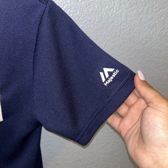 Majestic Navy and White Kids Jersey - Picture 5 of 7